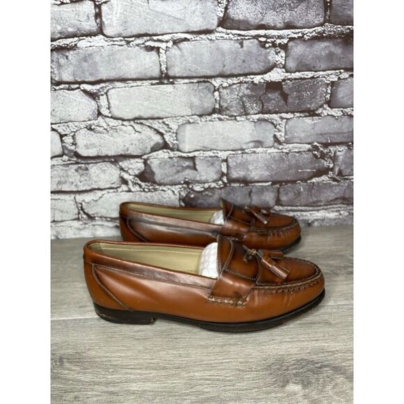 G.H. Bass & Co. Brown Leather Slip On Penny Loafers Dress Shoes Men 7.5M US/40.5 - Picture 4 of 16